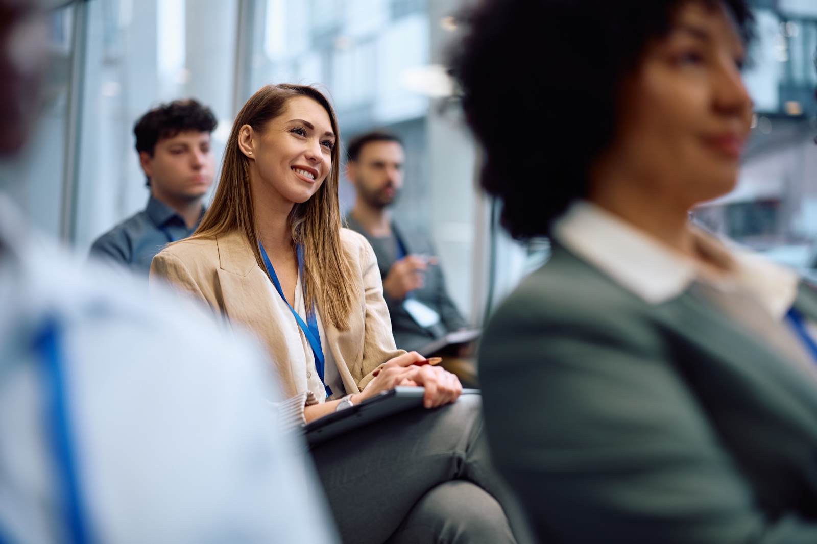 Attendee at a conference education session